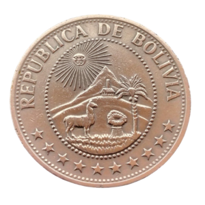 Moeda de 1 Peso 1968 – Bolívia