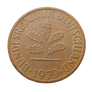 Moeda 1 Pfennig 1979 - Alemanha