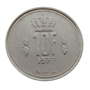 Moeda de 10 Francos  1977 – Luxemburgo