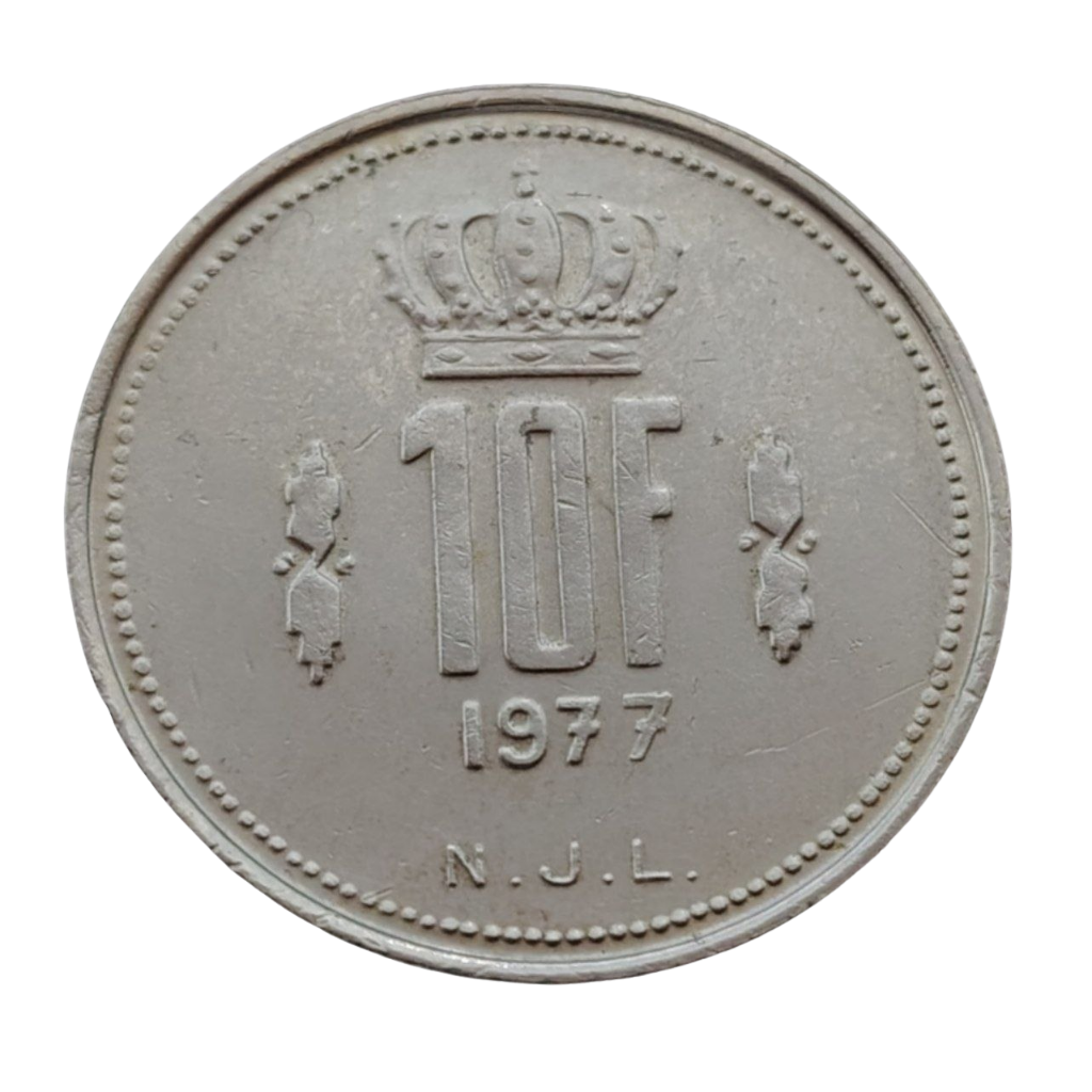 Moeda de 10 Francos 1977 – Luxemburgo