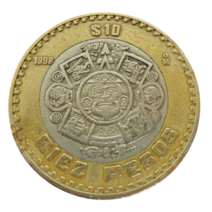 Moeda de 10 Pesos 1998 - México