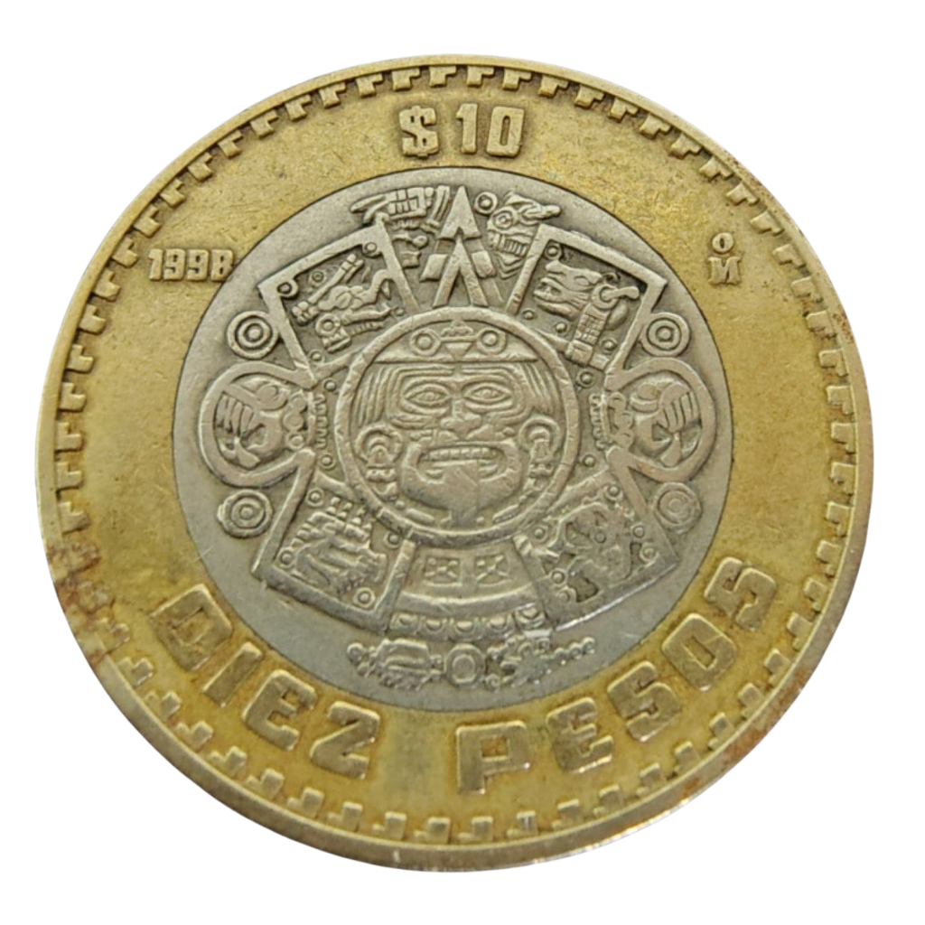 Moeda de 10 Pesos 1998 - México