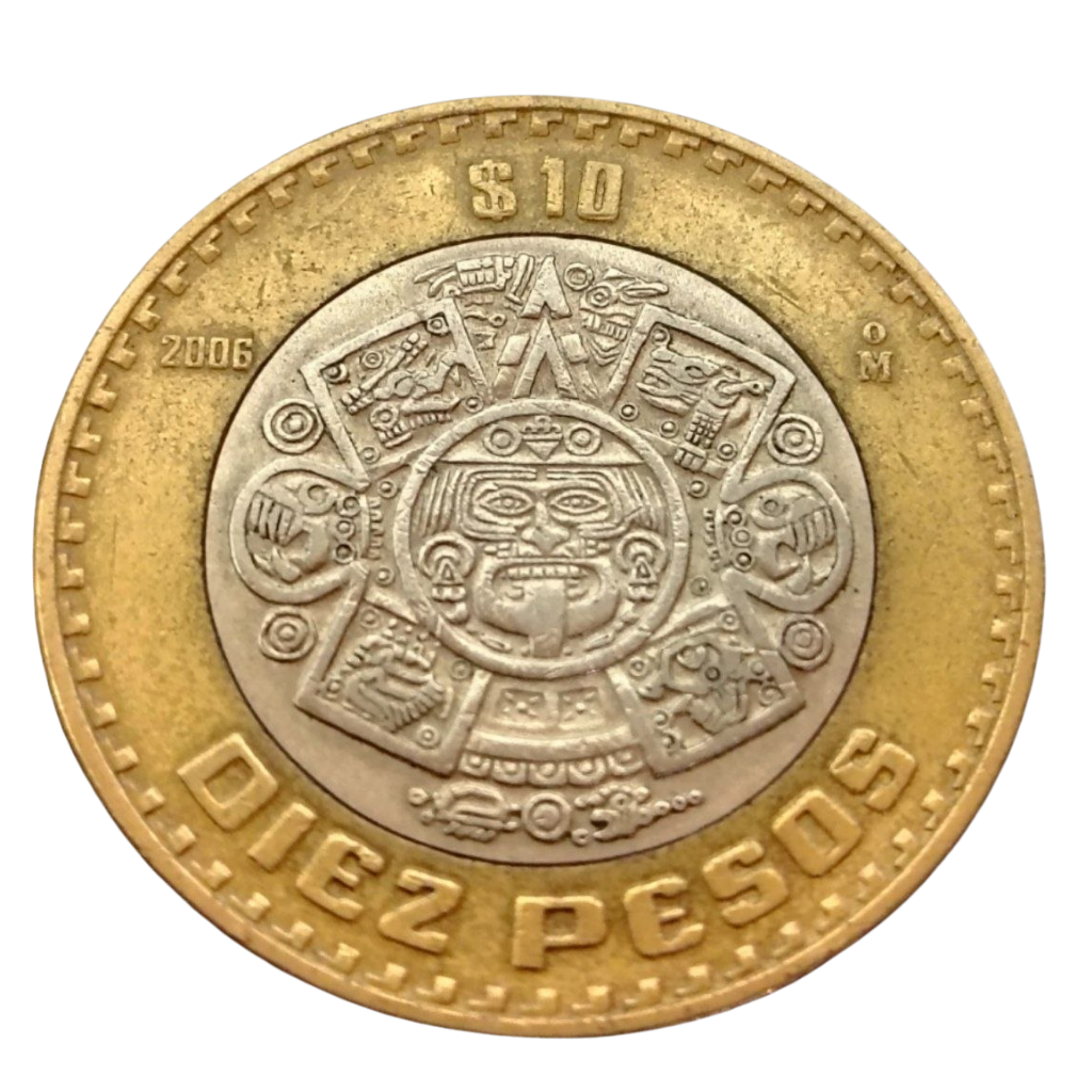 Moeda de 10 Pesos 2006 - México