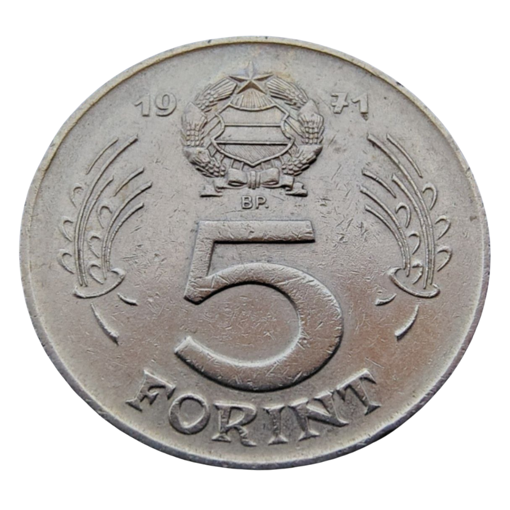 Moeda de 5 Florins 1971 – Hungria