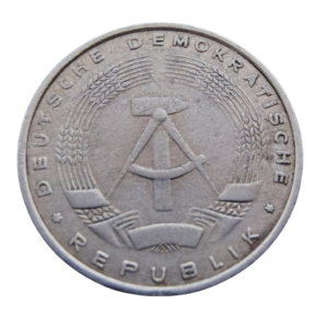 Moeda de 5 Pfennig 1968 – Alemanha Oriental (RDA)