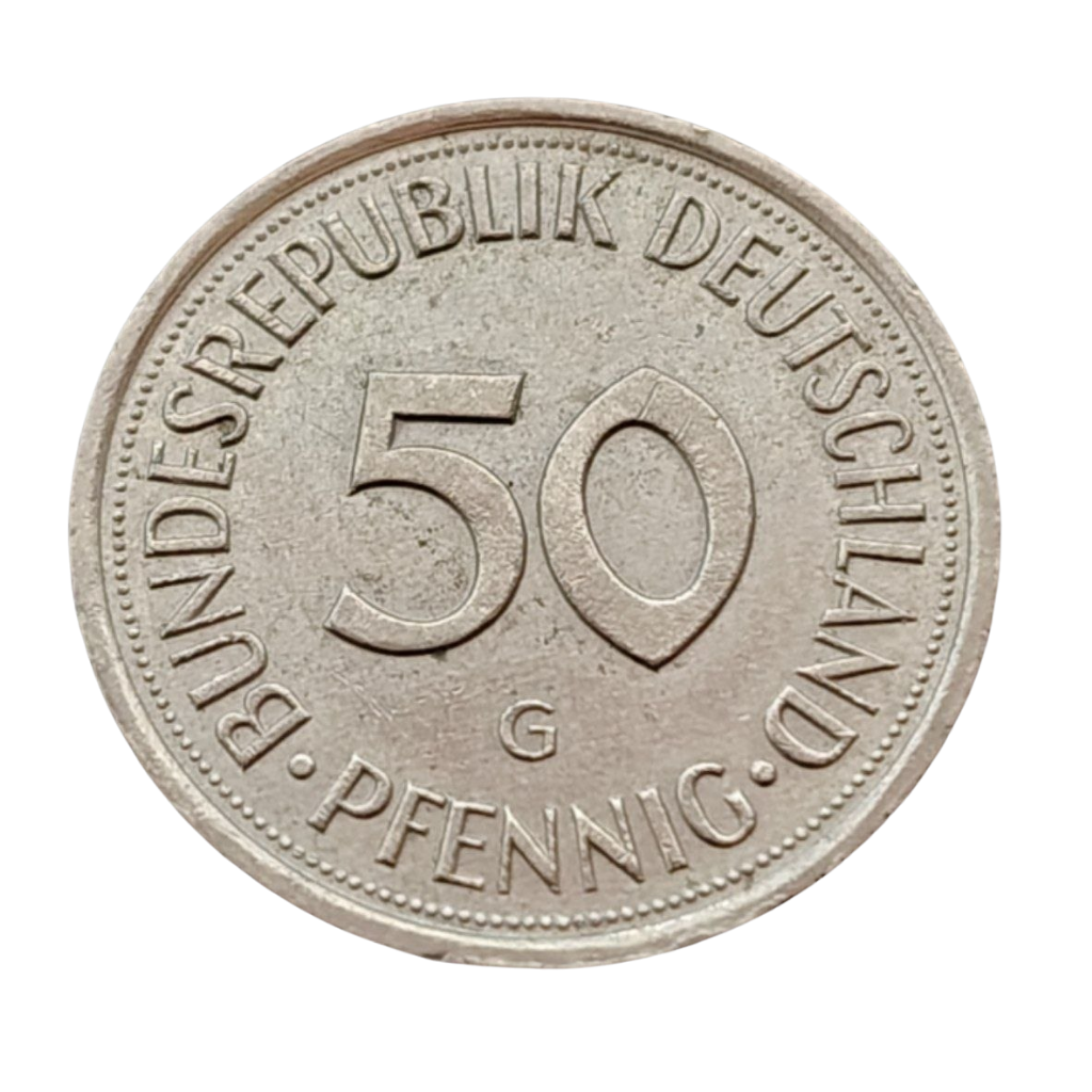 Moeda de 50 Pfennig – 1994 – Alemanha - Imagem 2