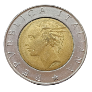 Moeda de 500 Liras 1995 – Itália