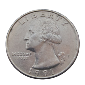 Moeda Quarter Dólar 1991 P - EUA