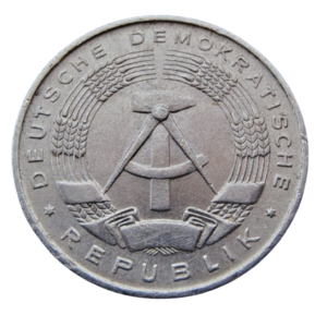 Moeda de 1 Pfennig  1968 Alemanha Oriental (RDA)