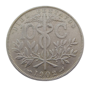 Moeda de 10 Centavos  1902 – Bolívia