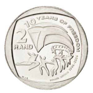 Moeda  de 2 Rand –2004 Comemorativa – África do Sul