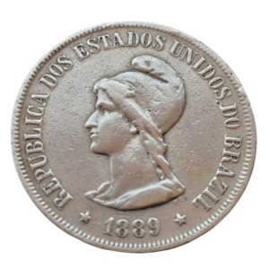 Moeda de 500 Réis – 1889 – Gorro Jacobino - Prata