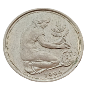 Moeda de 50 Pfennig – 1994 – Alemanha