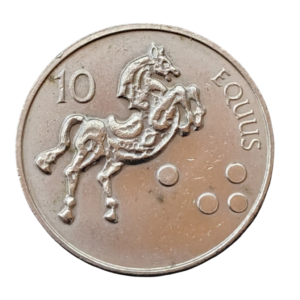 Moeda  10 Tolarjev – 2000  - Equus - Eslovênia