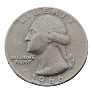 Moeda Quarter Dólar 1966 - EUA