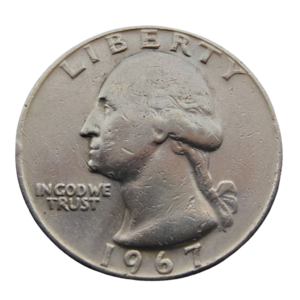 Moeda Quarter Dólar 1967 - EUA