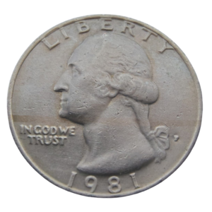 Moeda Quarter Dólar 1981 P - EUA