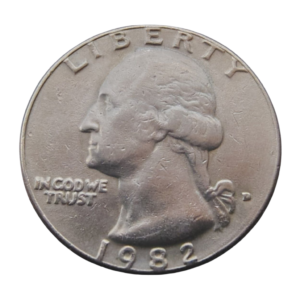 Moeda Quarter Dólar 1982 D - EUA
